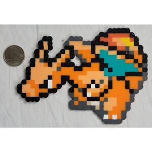 Charizard Menu Icon Pokemon Perler Bead Pixel Art